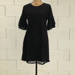 ISLE black velour XS dress